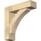 Ekena Millwork Thorton Block Rough Sawn Bracket w/ Offset Brace, Douglas Fir, 6"W x 22"D x 22"H BKT0604X22X22THR05RDF - alternate 1